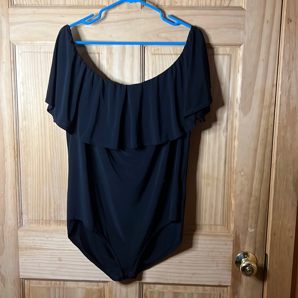 *LAST CHANCE! Donating 4/7* Flounce Top Bodysuit